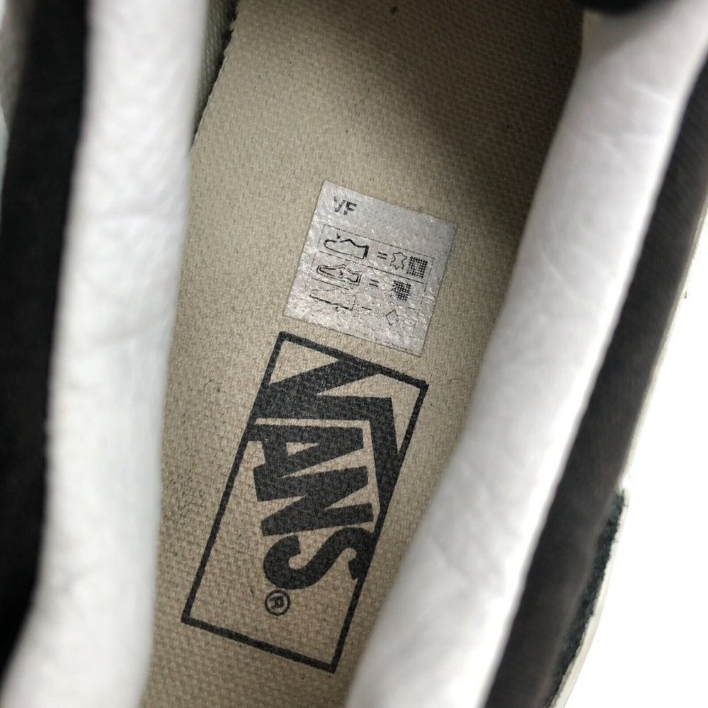 Vans Sneakers Low Top Lace Up Black Canvas Suede Juniors Size 6 - Picture 6 of 7